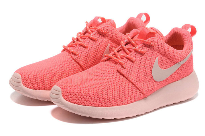 Nike Roshe Femmes Running Chaussures Rose